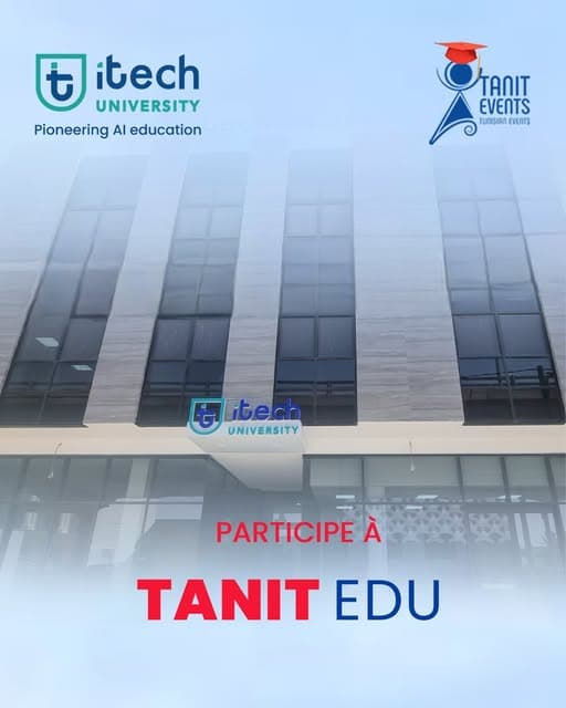 Visuel Tanit Edu : iTech University participe au salon