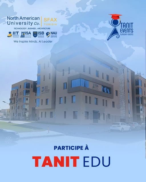 Visuel Tanit Edu : North American University Co. Sfax participe au salon